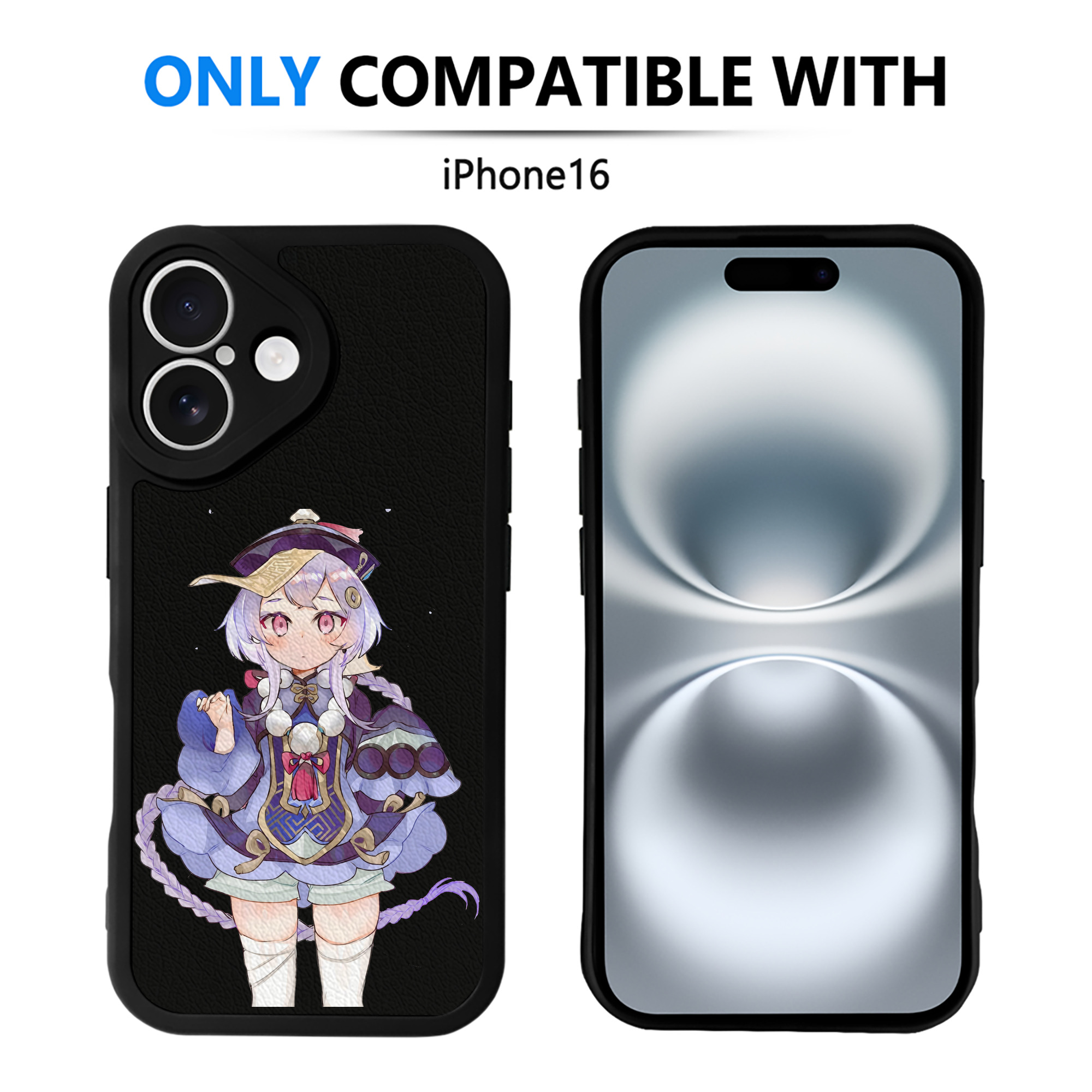 げんし神 七七 なな  genshin Nana 【iPhone 16シリーズ対応】シリコンスマホケース（レザー調） 材質：シリコン